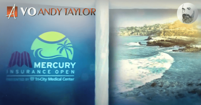 Professional Voice Actor Andy Taylor Mercury Insurance Open