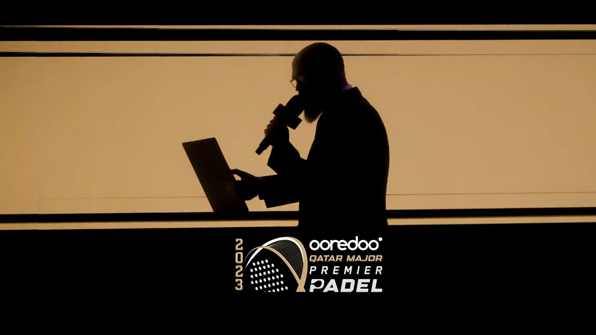 Announcer Andy Taylor Voice of Ooredoo Qatar Major 2023