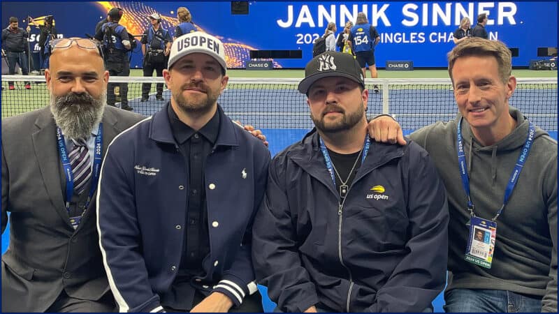 Announcer Andy Taylor. Arthur Ashe Stadium Team 2024