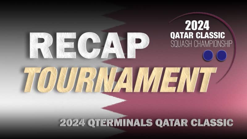 Squash Emcee Andy Taylor. 2021 Qatar Classic. Tournament Recap