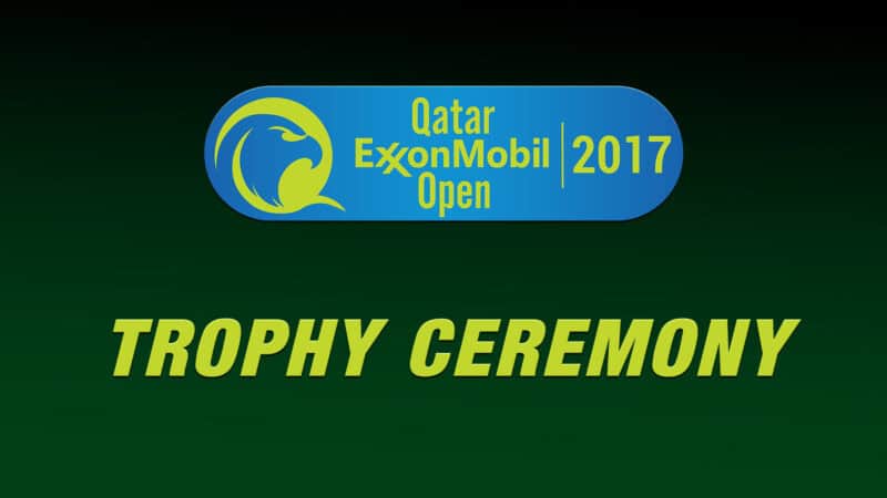 Qatar ExxonMobil Open. Trophy Ceremony